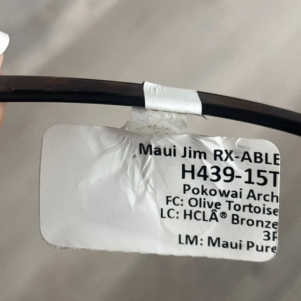 Maui Jim RX Able Polowai Unisex Sunglasses With Soft And Hard Case With Tags